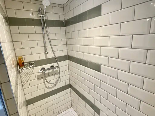 The Farmhouse Outside and Living spaces